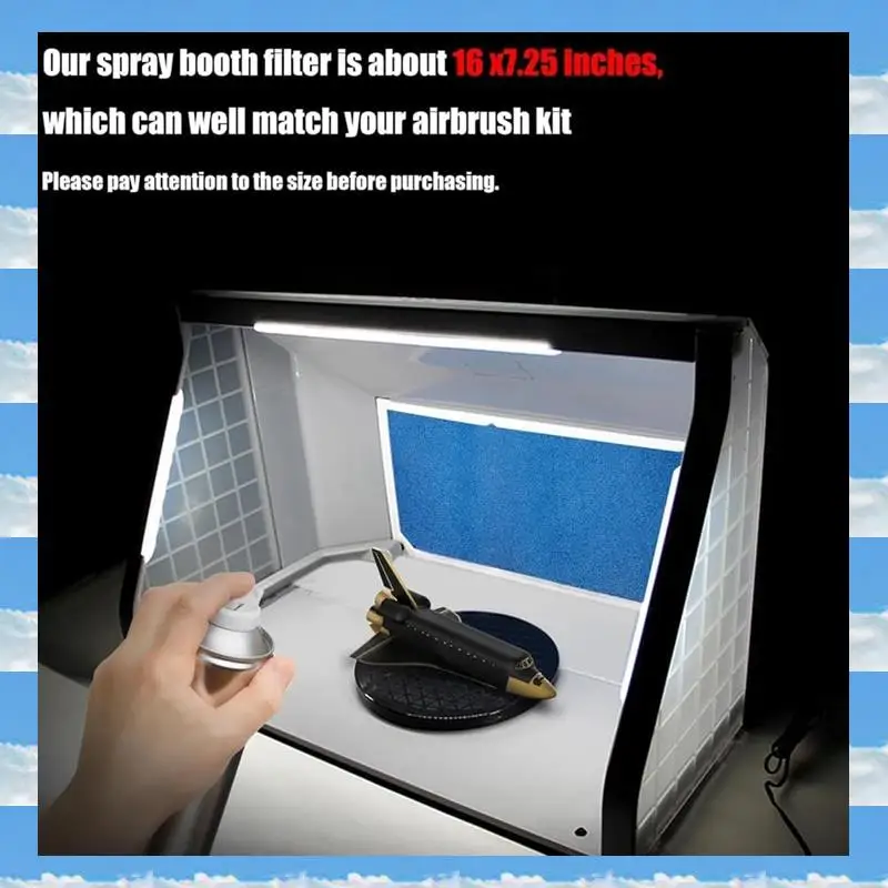 

A11I 12Pieces Paint Booth Filters,Spraybooth Filter, Paint Booth Exhaust Filters For Replace Airbrush Spraybooths Paint