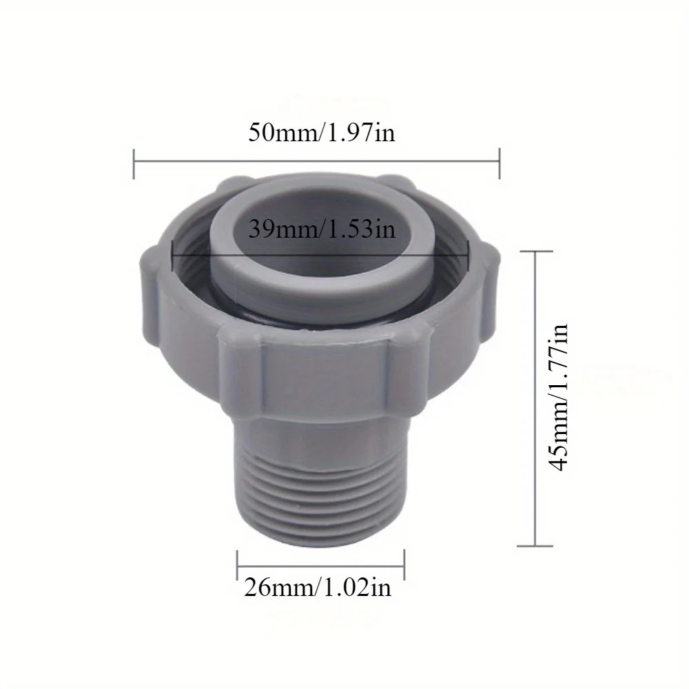 Pool Bottom Connection Drain Fitting Connector 1PC Replacement Part Fit P6A1420 Swimming Pool