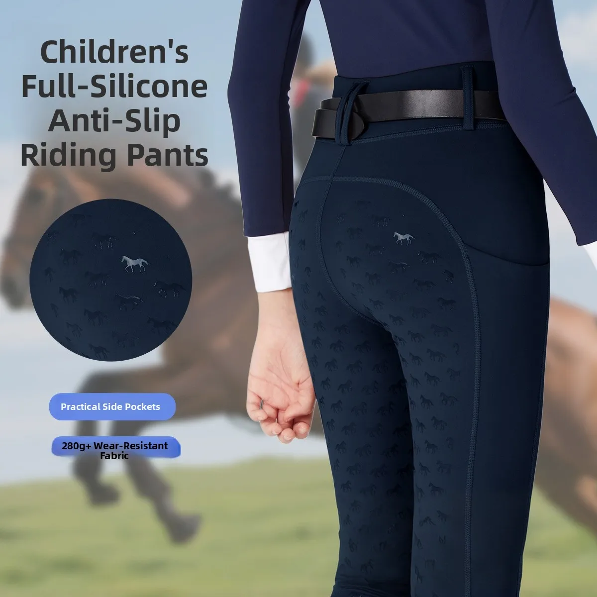 combinaison-d'equitation-pour-enfants-taille-haute-ceinture-antiderapante-en-silicone-poche-pantalon-d'equitation-ajuste