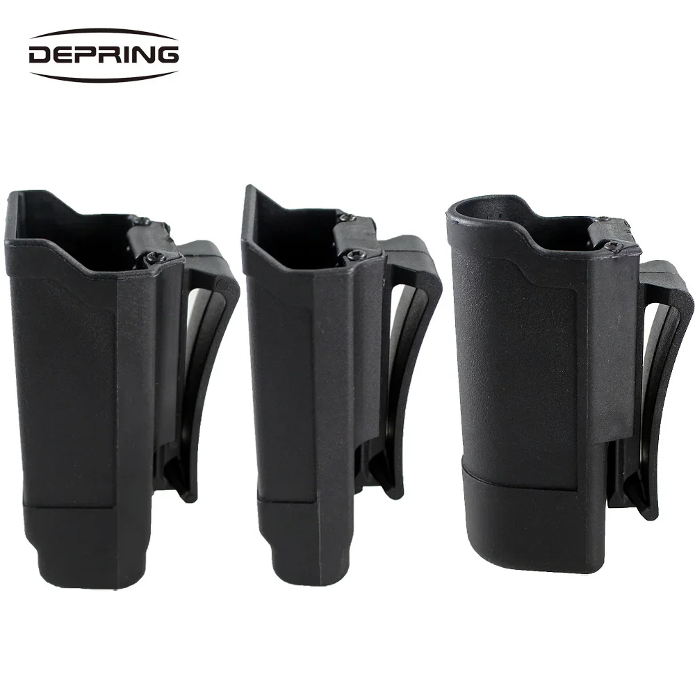 Magazine Pouch Tactical Gun Mag Holder Quick Draw Double Stack Magazines Holster Holder fits Glock 1911 Flashlight for Hunting