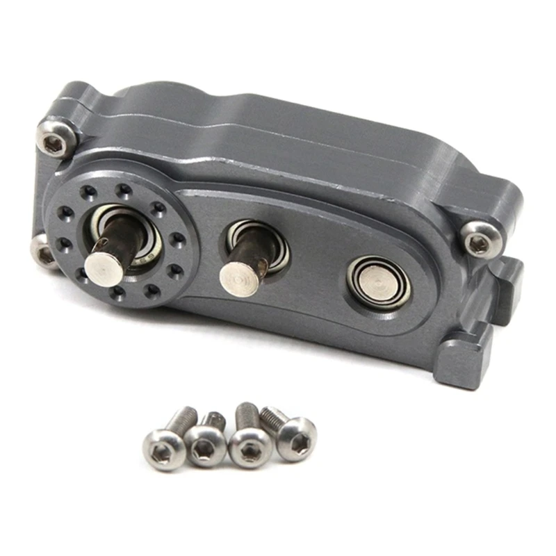 

Upgraded 2 Speed Transfer Case For 313mm Wheelbase 1/10 Scale Rock Crawlers Precisions Machined Aluminum Gearboxes 15UB