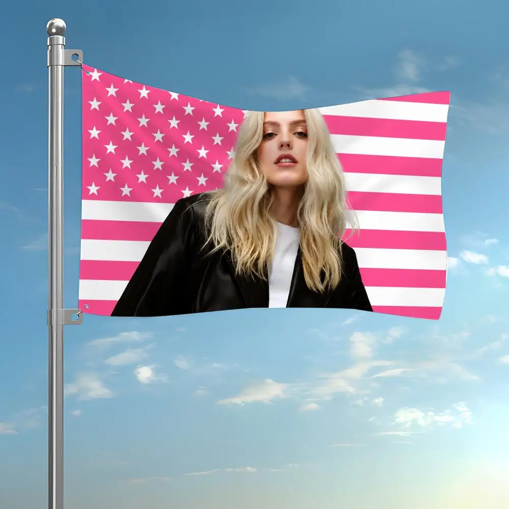 Renee R-Rapp Singer Flags Flag Ultra Soft Banner Outdoor Garage Door Wall Hanging Decor Waterproof Polyester