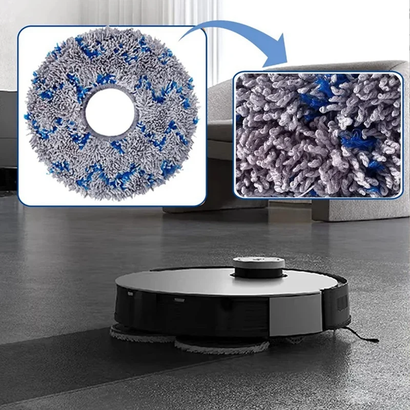 For Ecovacs T10 TURBO /Deebot X1 /OMNI / X1 TURBO T20 Omni Vacuum Cleaner Mop Cloth Washable Mop Pads Spare Parts Accessories