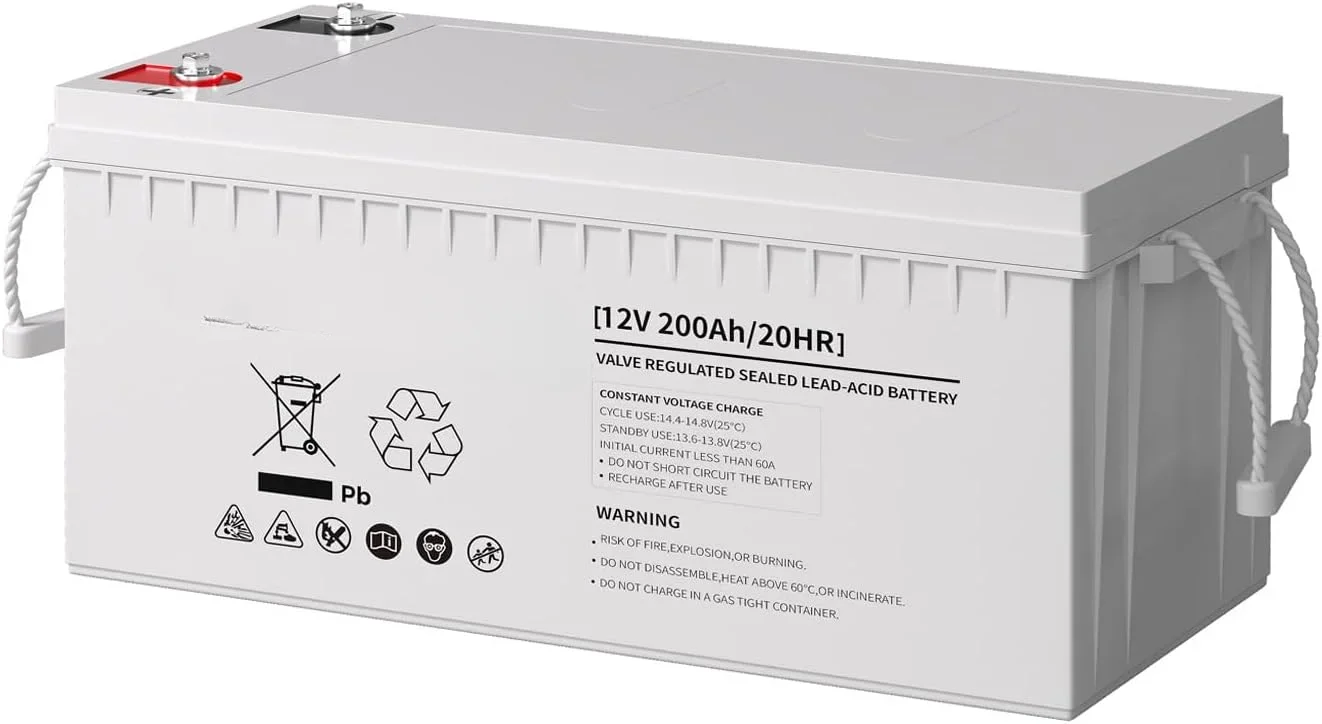 Renogy Deep Cycle AGM Battery 12 Volt 200Ah, 3% Self-Discharge Rate, 2000A Max  sale Discharge Current,