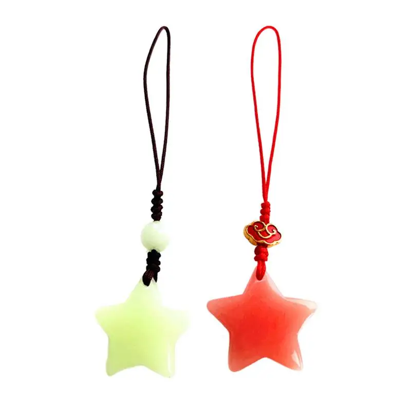 

Star Phone Charm Unique Glow-in-the-dark Phone Pendant Small Star Mobile Phone Chain Decoration Pendant Keychain Bag Accessory