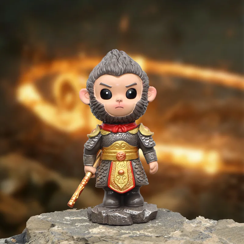 

Monkey King Car Decor, Bobble Head Dashboard Ornament, Chinese Style Auto Accessory