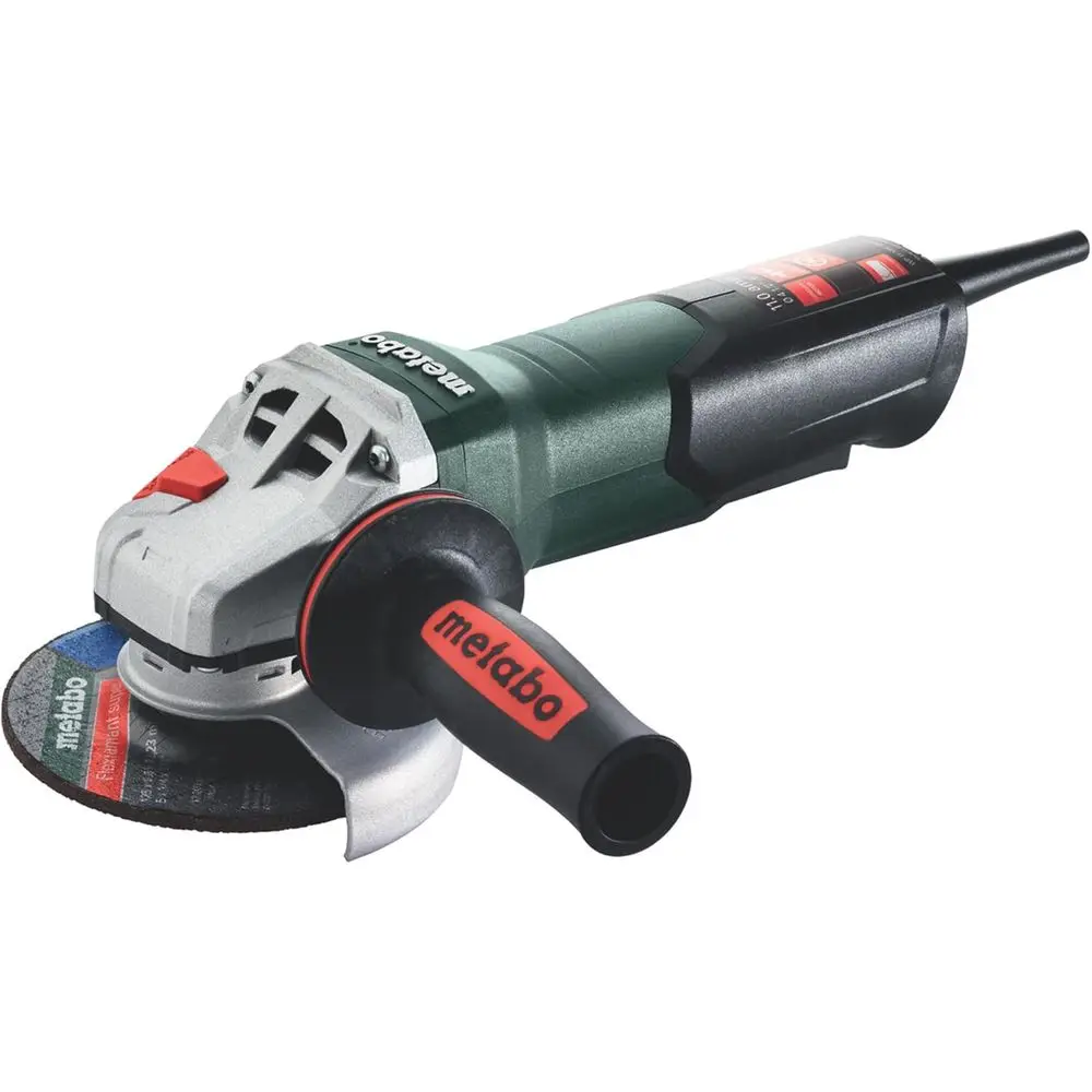 

4-1/2-5-Inch Angle Grinder, 11 Amp, 11,000 RPM, Non-Locking Paddle Switch, Made in Germany, WP 11-125 Quick, 603620, Green