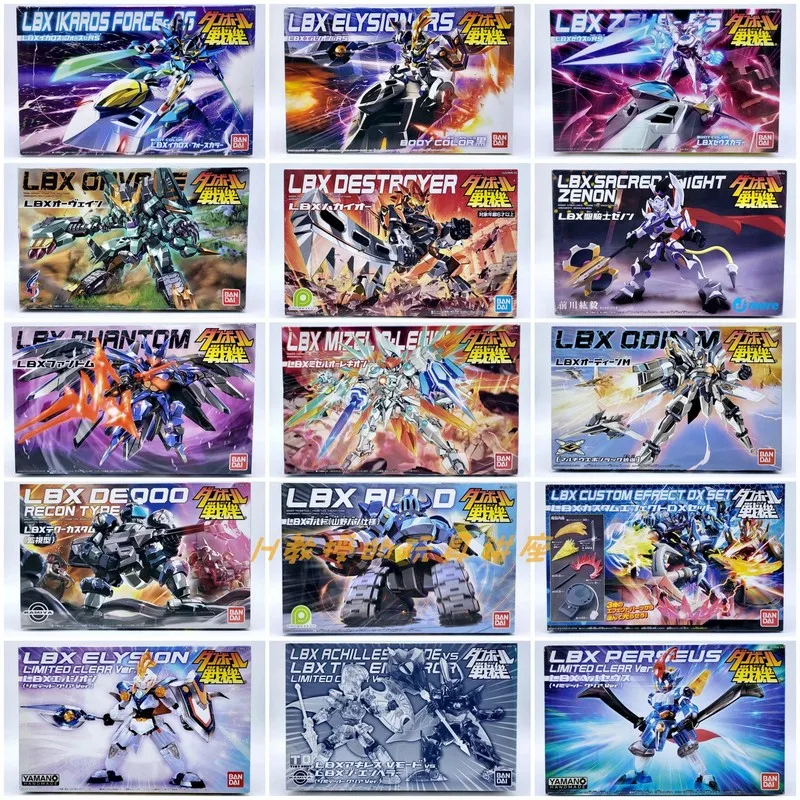 Bandai Original Gundam Assembly Model Wars Lbx Achilles Anime Carton Odin Fighter Bomb Action Figure Robot Boy Gift Toys