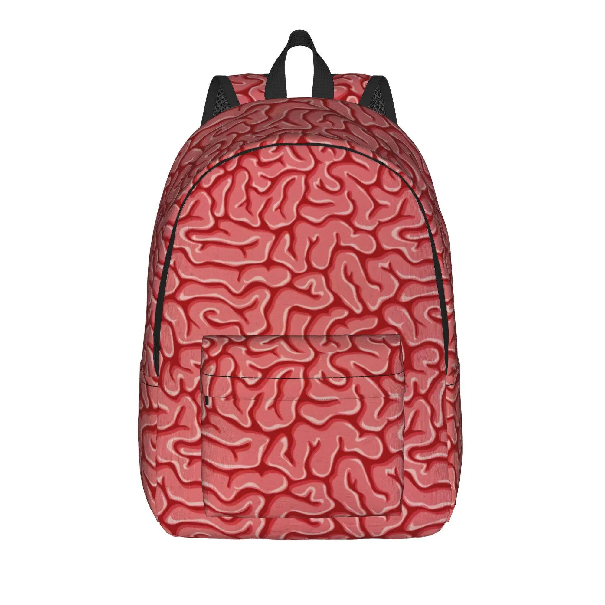 Red Cell Tissue Texture Backpack  Trekking Backpacks Women High Quality Breathable School Bags Kawaii Rucksack