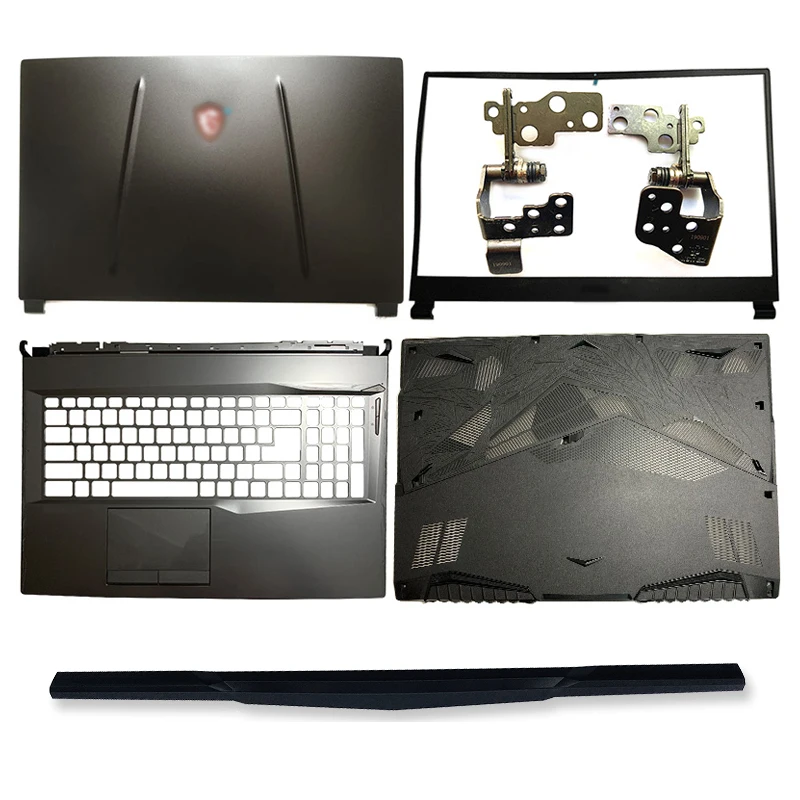 

17.3 Inch Metal NEW Laptop LCD Back Cover/Front Bezel/Hinges/Palmrest/Bottom Case For MSI GP75 MS-17E2 Series Top Cover Black