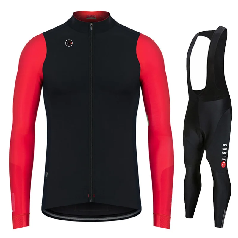 KBORA-Cycling Clothing Set, Long Sleeve Jersey, Mountain Bike Sportswear, Road Bike Uniform, Autumn Cycling Ciclismo