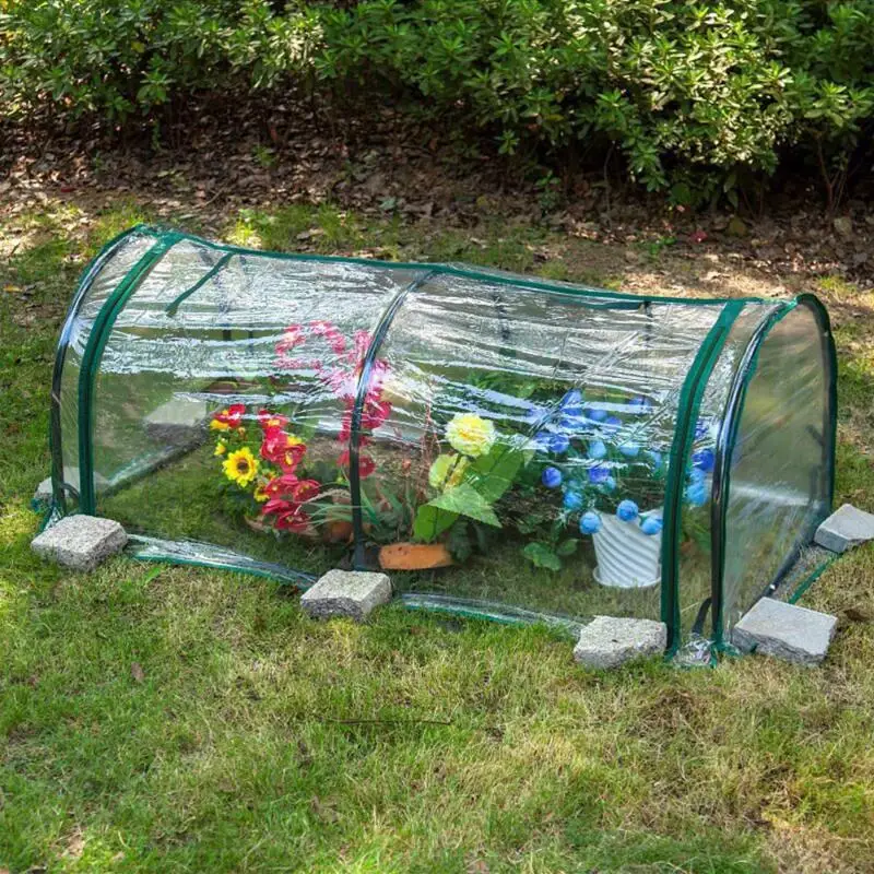 

Transparent Garden Warmer Cover PVC Flower Plant Insulated Warming Shed Greenhouse Warming Sunroom Rainproof Covers Dropshipping