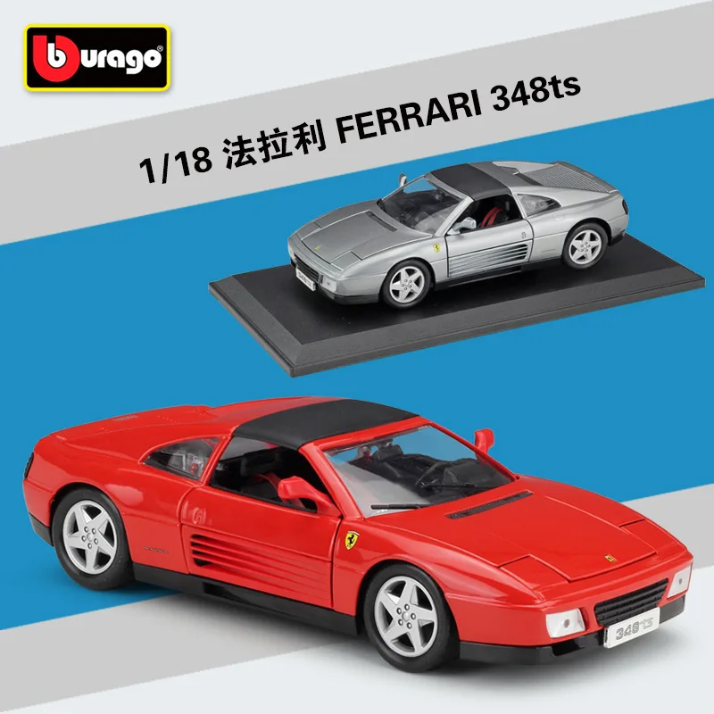 

Bburago 1:18 Ferrari 348ts High Simulation Diecast Car Metal Alloy Model Car Toys for kids Gift Collection B370