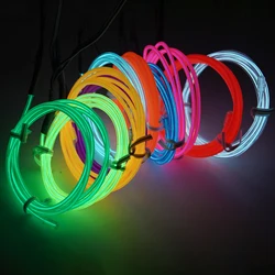 5m 6m 8m 10m EL tel esnek Neon işık 7/9m Glow EL Draht Seil Rohr band wasserdichte LED Neon işık Schuhe Kleidung oto De