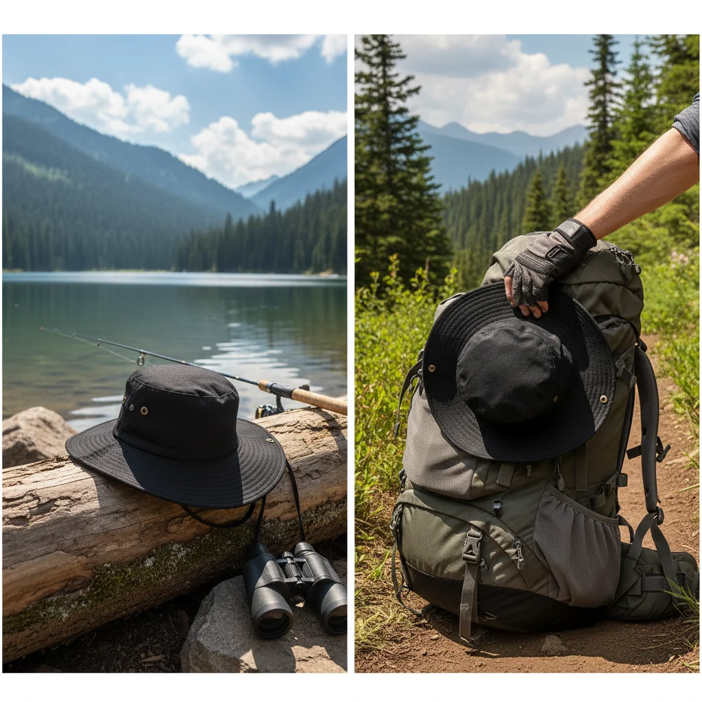 

Men's Sun Fishing Hat Foldable Wide Brim for Outdoor Hiking and Fishing