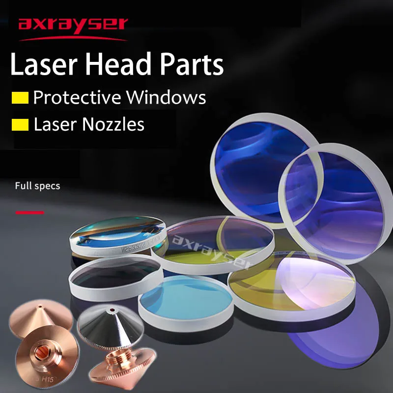 axrayser laser protective windows lentes e bicos todos os tipos laser head parts para fiber cutting raytools precitec wsx 37x7 01