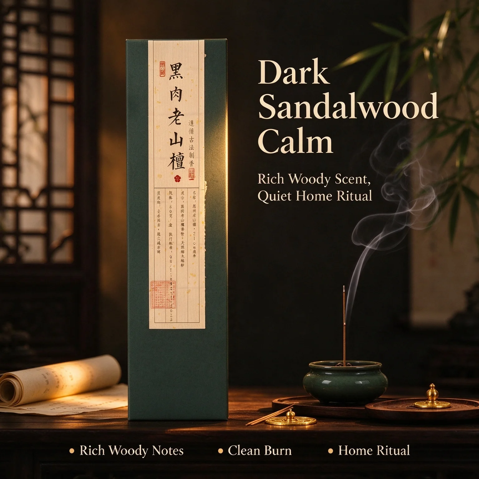 Natural Bakhoor Incense Sticks Dark Flesh Old Sandalwood Chinese Aromatherapy For Home Relax Ramadan Eid Gift