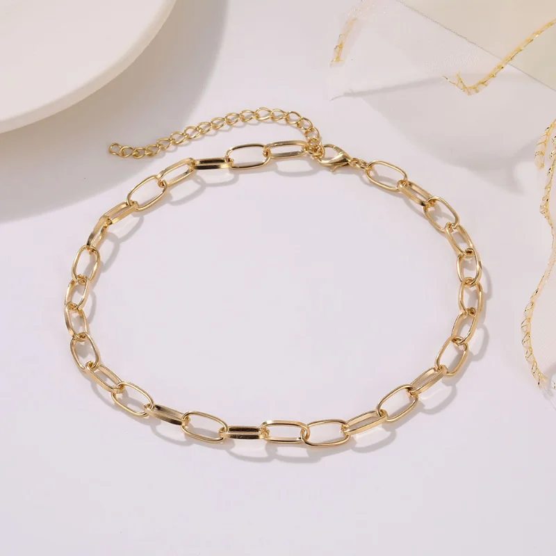 Popular Stainless Steel Thick Chain Necklaces Necklaces for Women Punk Minimalist Metallic Men Choker Necklace Party Jewelry