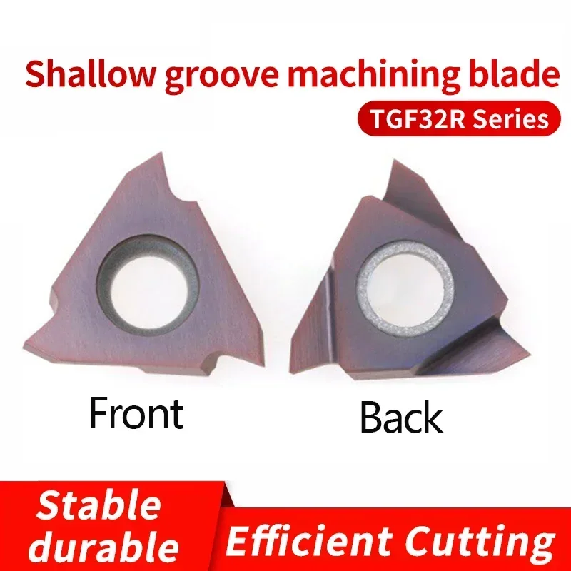 TGF32R TGF32L 050~300 CNC Grooving Circlip Groove Inserts Vertical Mounted Shallow Groove Inserts For Machining Stainless Steel