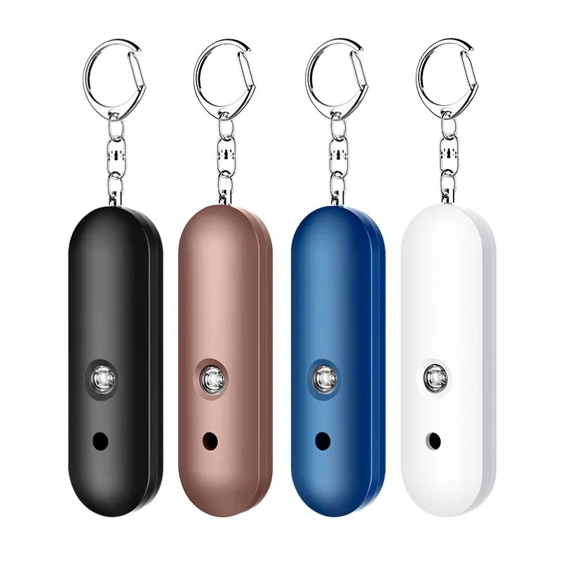 IP56 Waterproof Mini Personal Pull Pin Self-Defense Emergency Security Alarm 130dB Sound Light Alarm Sound Dual Outlet