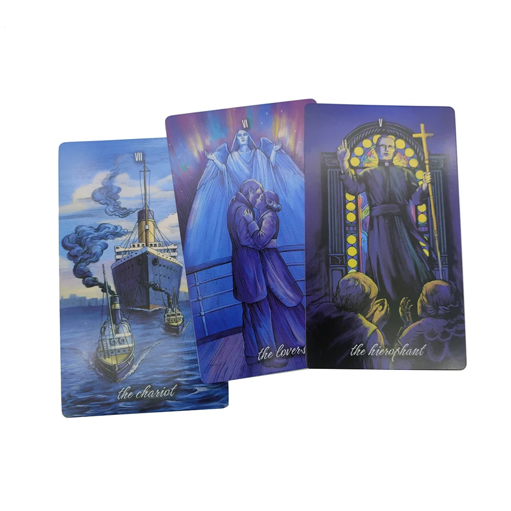 12×7CM cards.Titanic Risen Spirits divination Tarot for Beginners with Guide Book Tarot Unique Indie Tarot Deck for Beginne