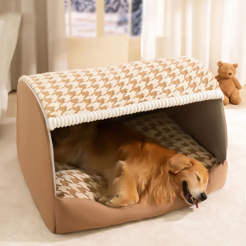 

Wholesale Luxury Large Waterproof Round Pet Dog Bed Soft Custom Logo for Cats with Animal Pattern Made of Memory Foam
