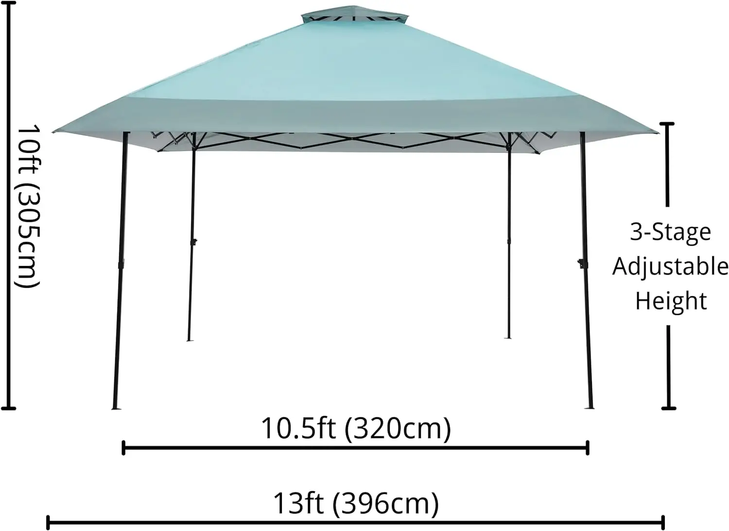 Gazebo Canopy Tent Shelter with Zippered Mesh Mosquito Netting, Wheeled Roller Carry Bag