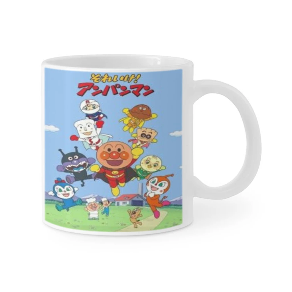 Cute Anpanman Cartoon Tea Coffee Mugs Bachelorette Party Team Groomsman Cups Wedding Gifts