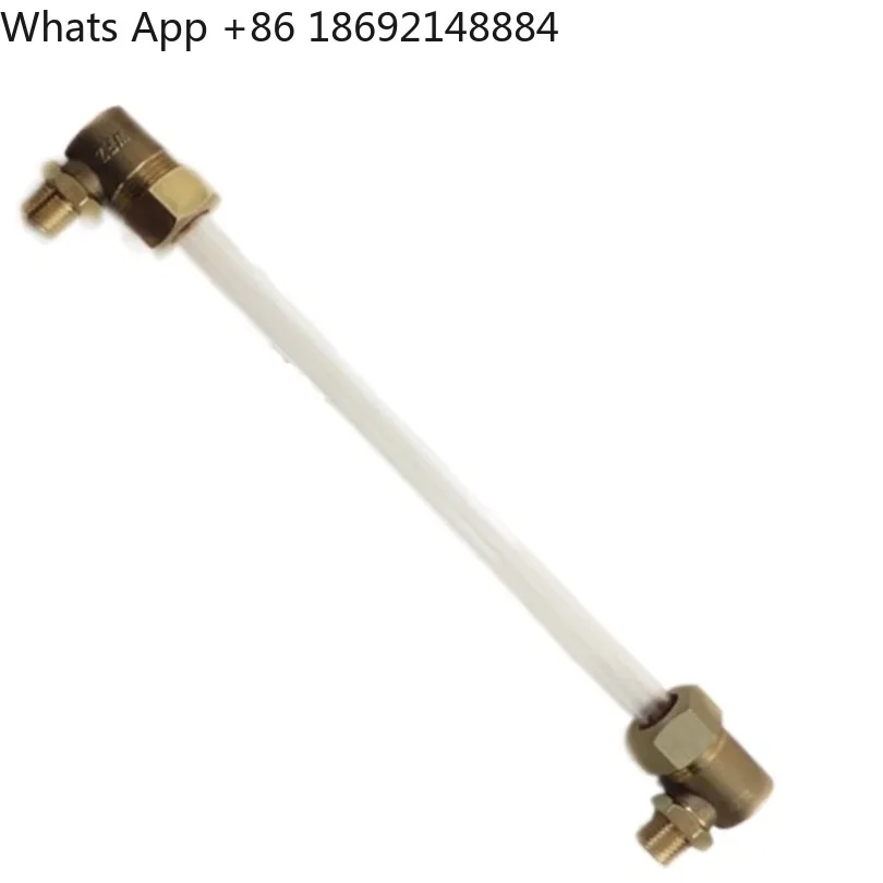 High Temperature Steam Boiler Water Level Gauge Copper Joint Glass Tube Liquid Level Indicator for Pressure Vessels
