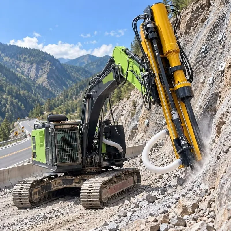 【Professtional】Mobile Integrated Drilling Machine For Open Pit Mining Customized Hydraulic Splitting Machine With Fast Drilling