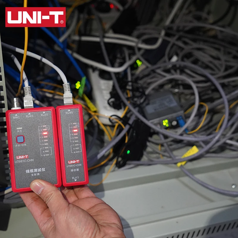 UNI-T UT681C 전문 케이블 테스터 네트워크 RJ45 RJ11 BNC 전화선 추적기 이더넷 LAN 감지기 라인 파인더