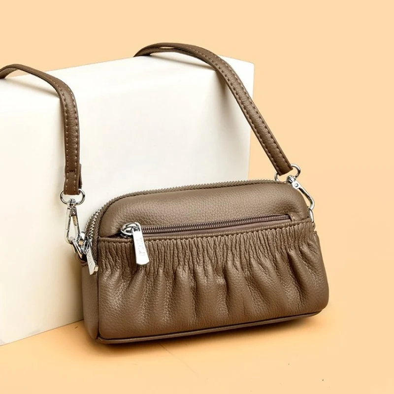 

Chic Ladies Messenger Bag Leather Crossbody Shoulder Handbag Tote Designer Brand With Inner Pockets