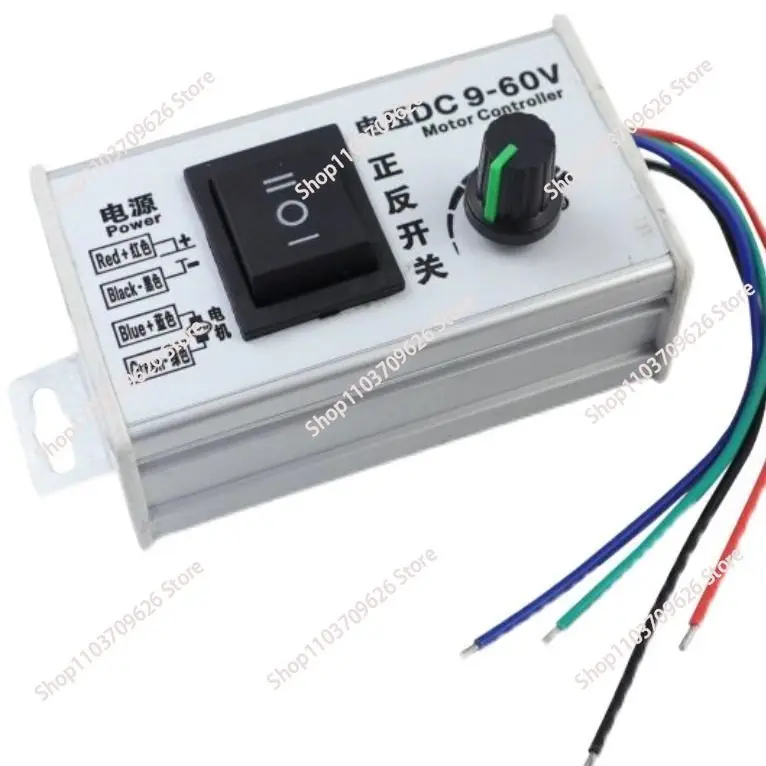 24V high power PWM DC motor forward and reverse 12v governor 9V-60V speed control switch LED dimming 775