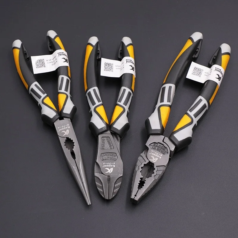 JUSTINLAU Universal Multifunctional Crimping Wire Cutters Diagonal Pliers Electrical Hardware Hand Tool Set for Electrician
