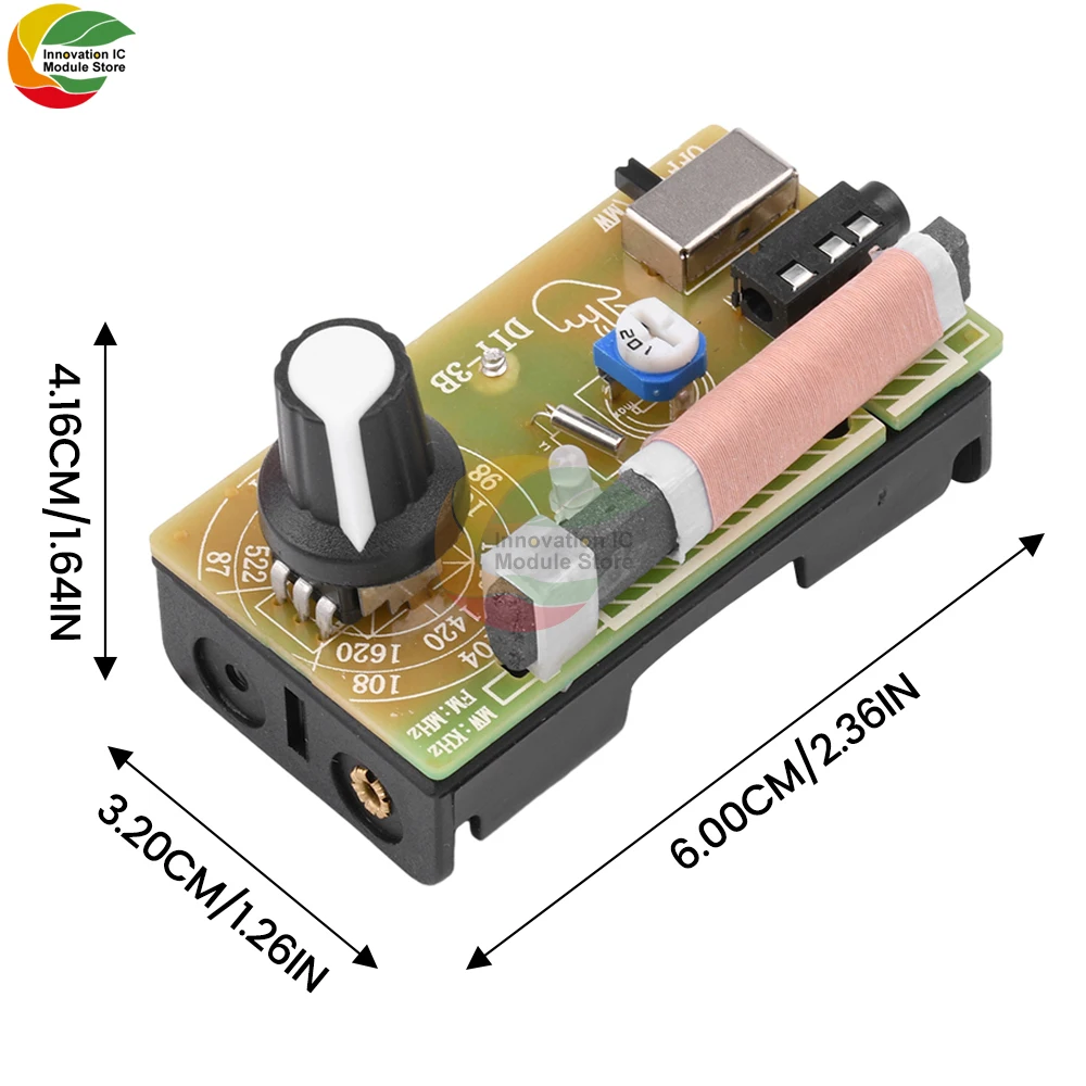 87-108MHz AM/FM Medium Wave FM Two Band Stereo Digital Tuning Machine Headphone Radio Module Kit Diy Production Teaching Product