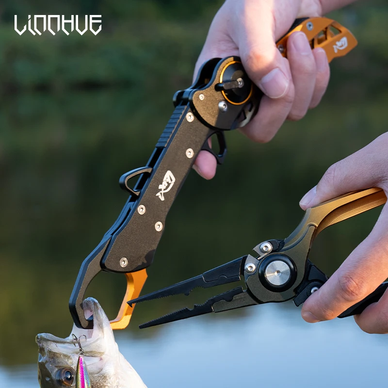 LINNHUE Alicates de Pesca Plegables Aluminio Multifunción - imagen 5