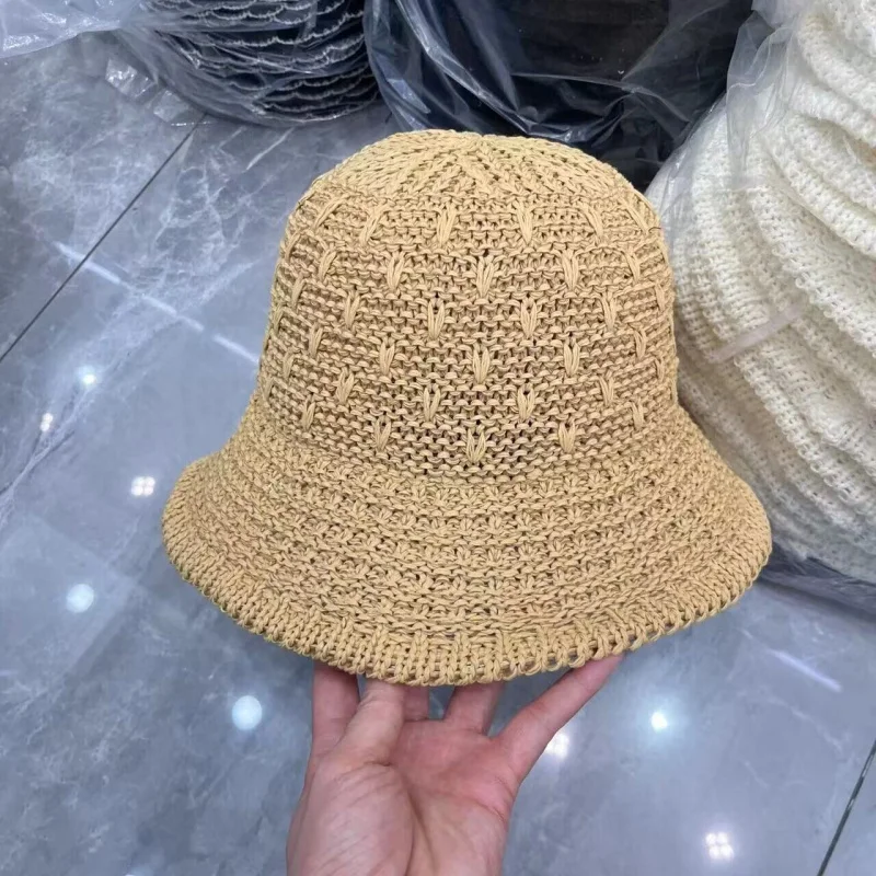 24South Korea Dongdaemun Spring and Summer New Fashion Pattern Leisure Basin Hat Bucket Hat Sunshade Hat Bucket H