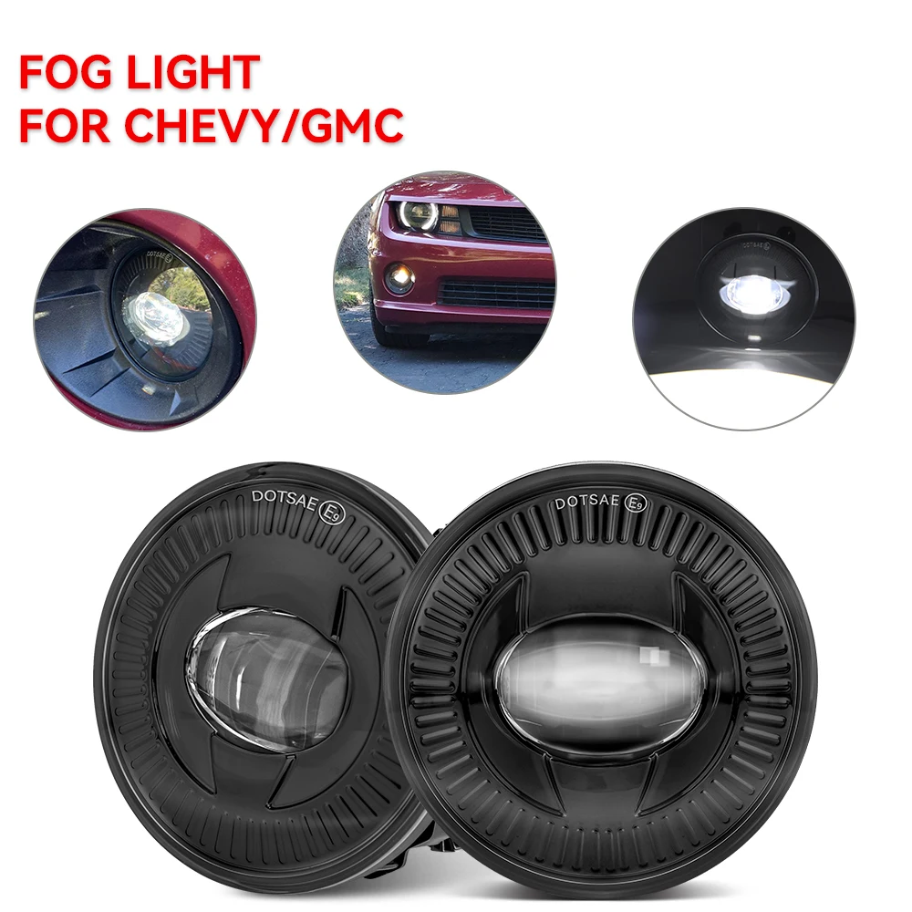 LED Fog Lights Driving Lamps For Chevrolet Suburban Tahoe 07-13 Avalanche 10-13 Camaro 2015 Silverado GMC Sierra Acadia Yukon ﻿