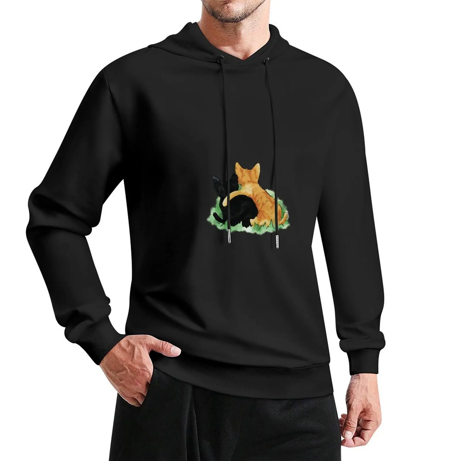 

Kitten Best Friends Watercolor Pullover Hoodie korean style clothes designer hoodies