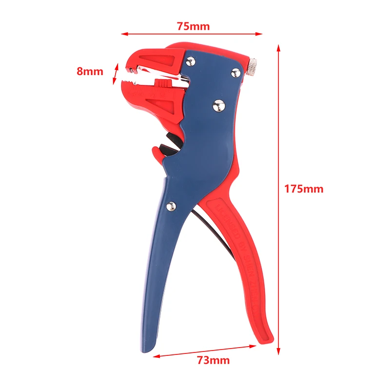 Automatic Wire Stripper Flatwire Cutter Stripping Plier 0.5 To 6mm Range Length Adjustment For Electrician