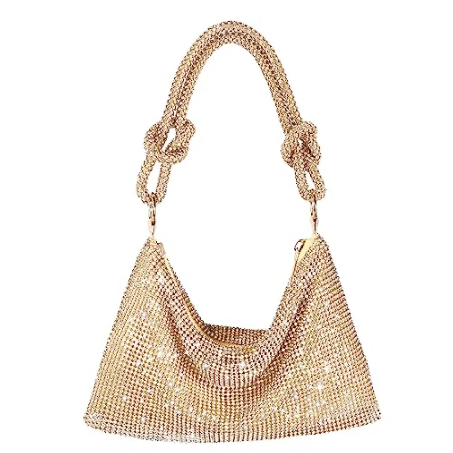 

Rhinestone Purse Sparkly Evening bag Clutch Purses for Women Evening Cross Body Handbags for Party Prom Club Wedding