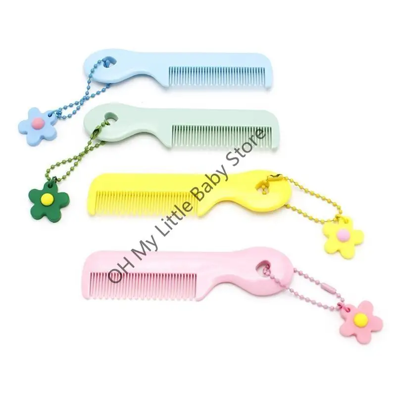 M76C فرشاة أطفال مشط لطيف صبي فتاة أطفال لطيف فرشاة شعر ناعمة مشط الأطفال حديثي الولادة