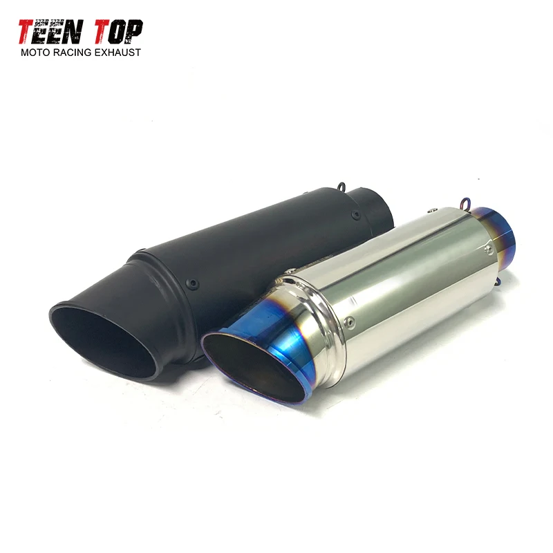 

Universal Motorcycle Exhaust 51mm Steel Motobike Muffler Z1000 Ninja650 ER6N R6 Ninja400 GSX750 Escape Moto Z900 GSX-S1000