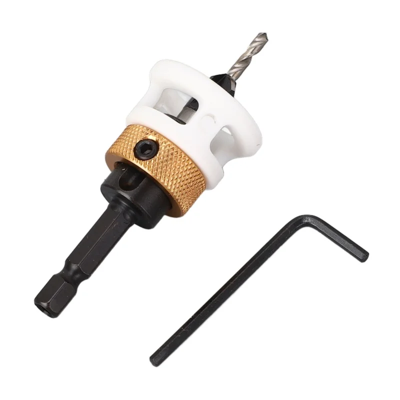 カウンターシンクドリル-4枚刃-82度-合金鋼-深さ調整可能-テーパービットセット-木工用