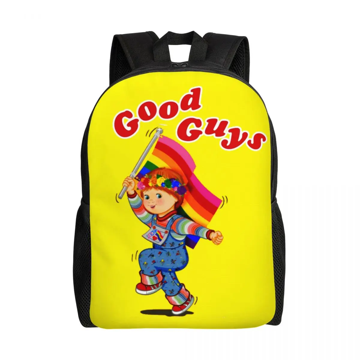 

Good Guys Pride Backpacks for Men Women College School Student Bookbag Fits 15 Inch Laptop Cartoon Child's Play Chucky Bags