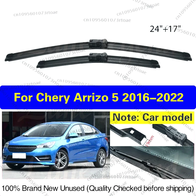 

Car Front Wiper Blades For Chery Arrizo 5 2016 - 2022 2021 2020 2019 2018 Windshield Windscreen Clean Window Accessories 24"+17"