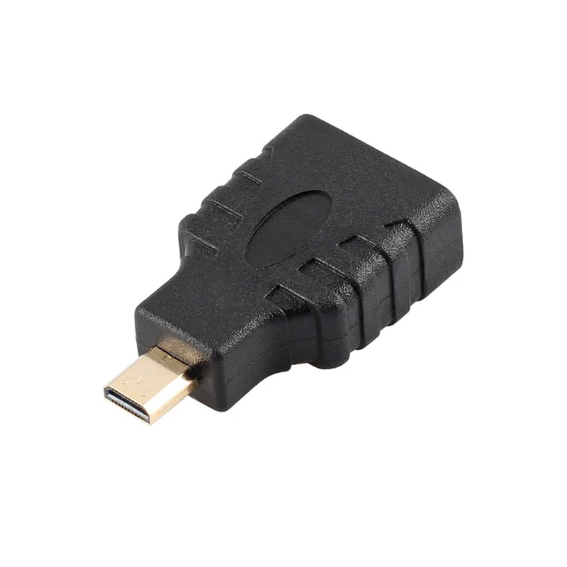 Micro HDMI-compatible to HDMI-compatible Adapter Gold-Plated 1.4 3D Extension Adapter 1080P Converter for HDTV Tablet Camera