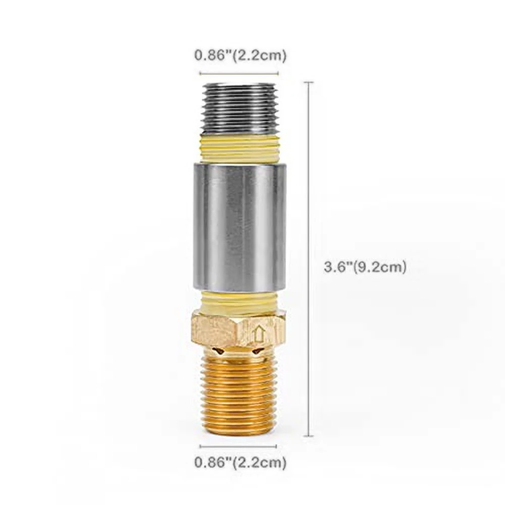 Brass 1/2 NPT Air Mixing Chamber for Propane Fire Tables Used in Gas Firepit Systems Requiring Precise Flow Control
