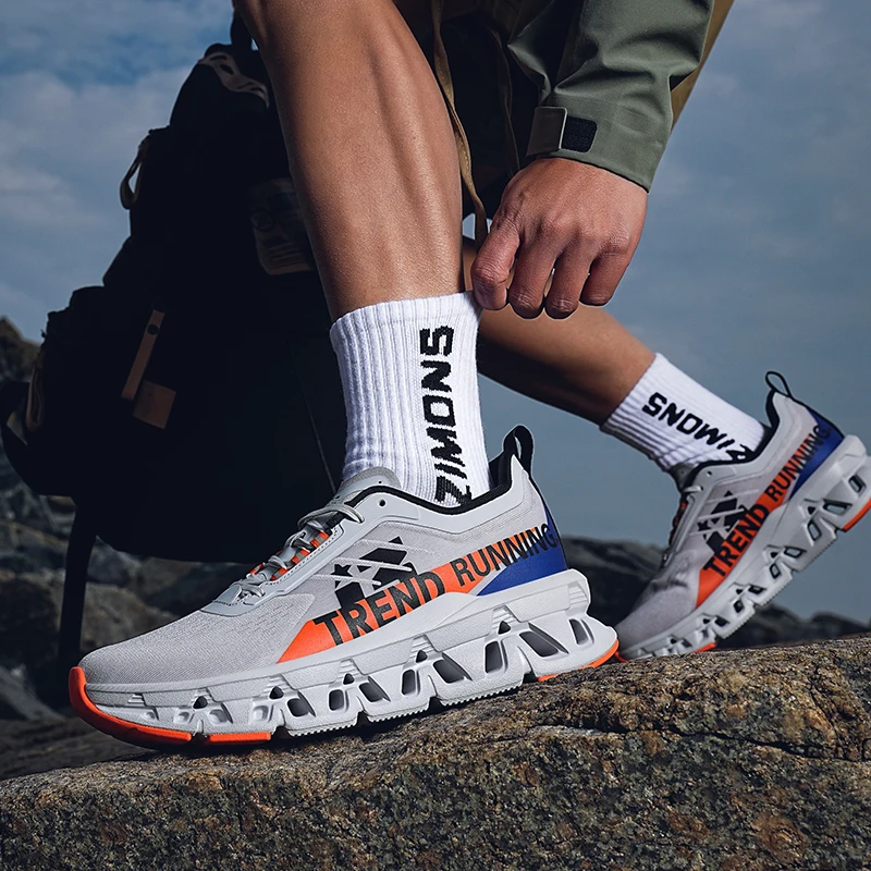 

Men Sports Shoes Luxury Casual Sneakers Mesh Running Shoes Summer Lightweight Platform Fashion Basketball Walking Shoes for Men