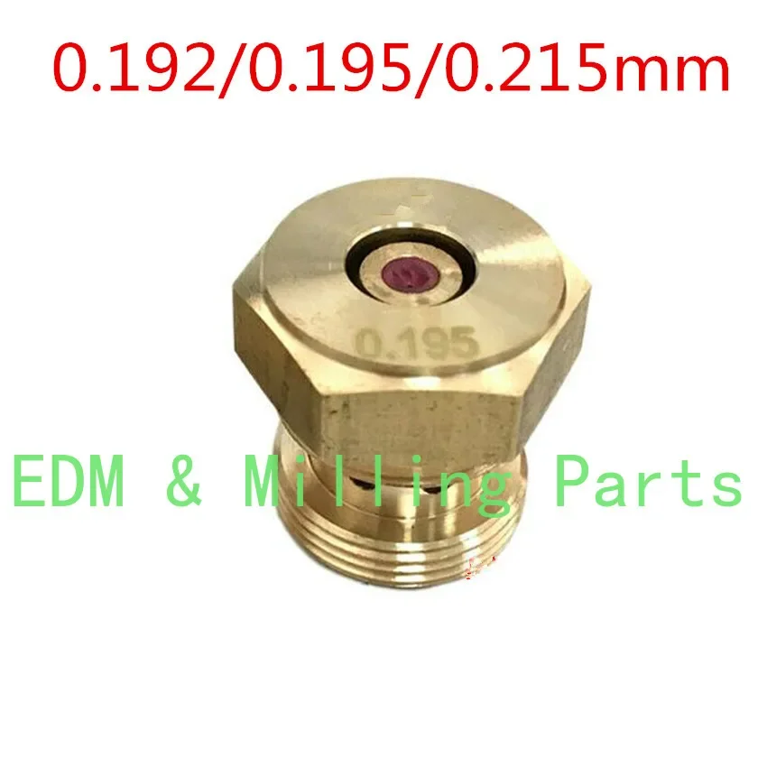 

1PC Wire EDM Sparks Part Ruby Diamond Water Nozzle Guid 0.192mm 0.195mm 0.215mm For CNC Wire Cut Machine Service